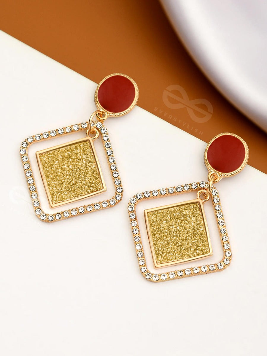 Golden# Glam And Gorgeous - Statement Earrings
