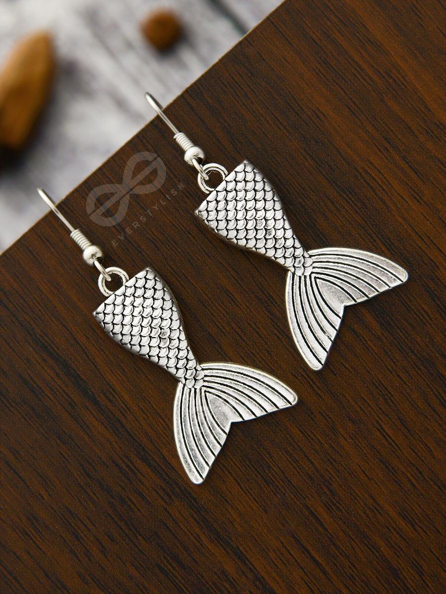 "For The Mermaid In Me" Danglers - Tiny Trinket Earrings