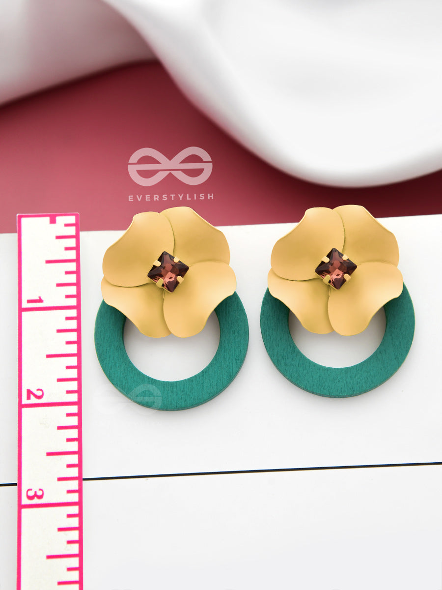 The Floral Mesmerisers - Statement Ear Jackets (Mellow)