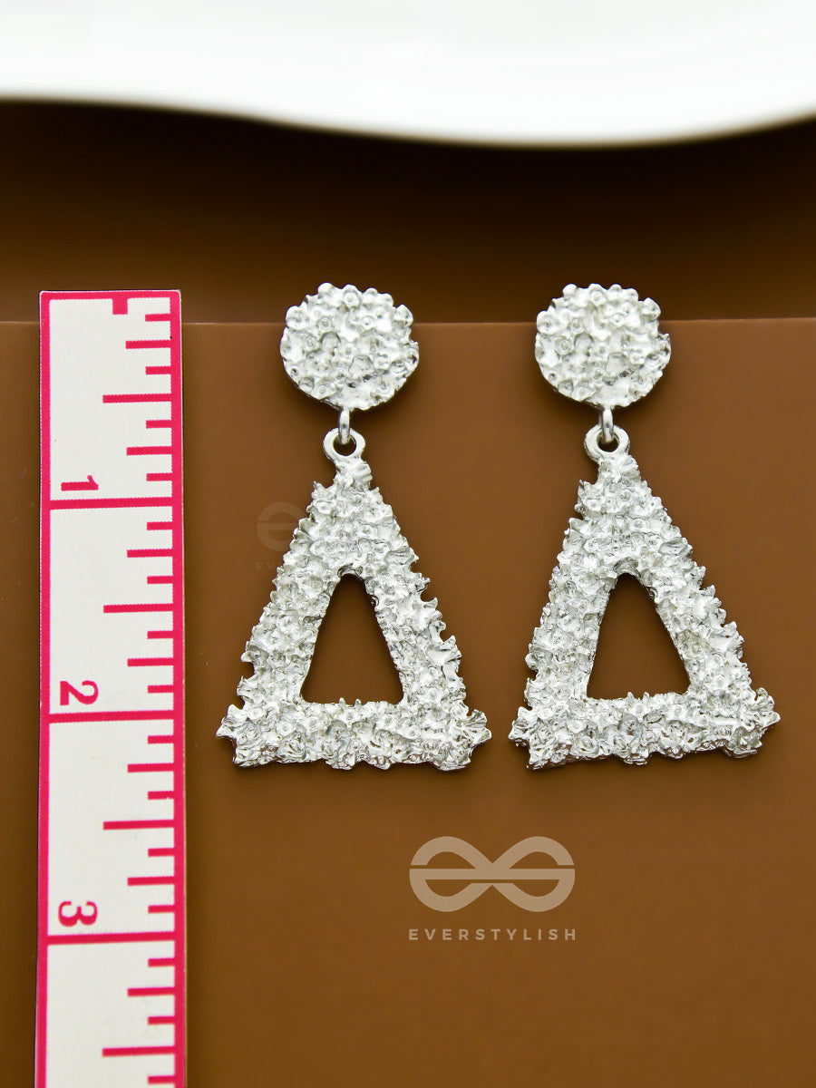 The Eclectic Geometry - Statement Silver Earrings