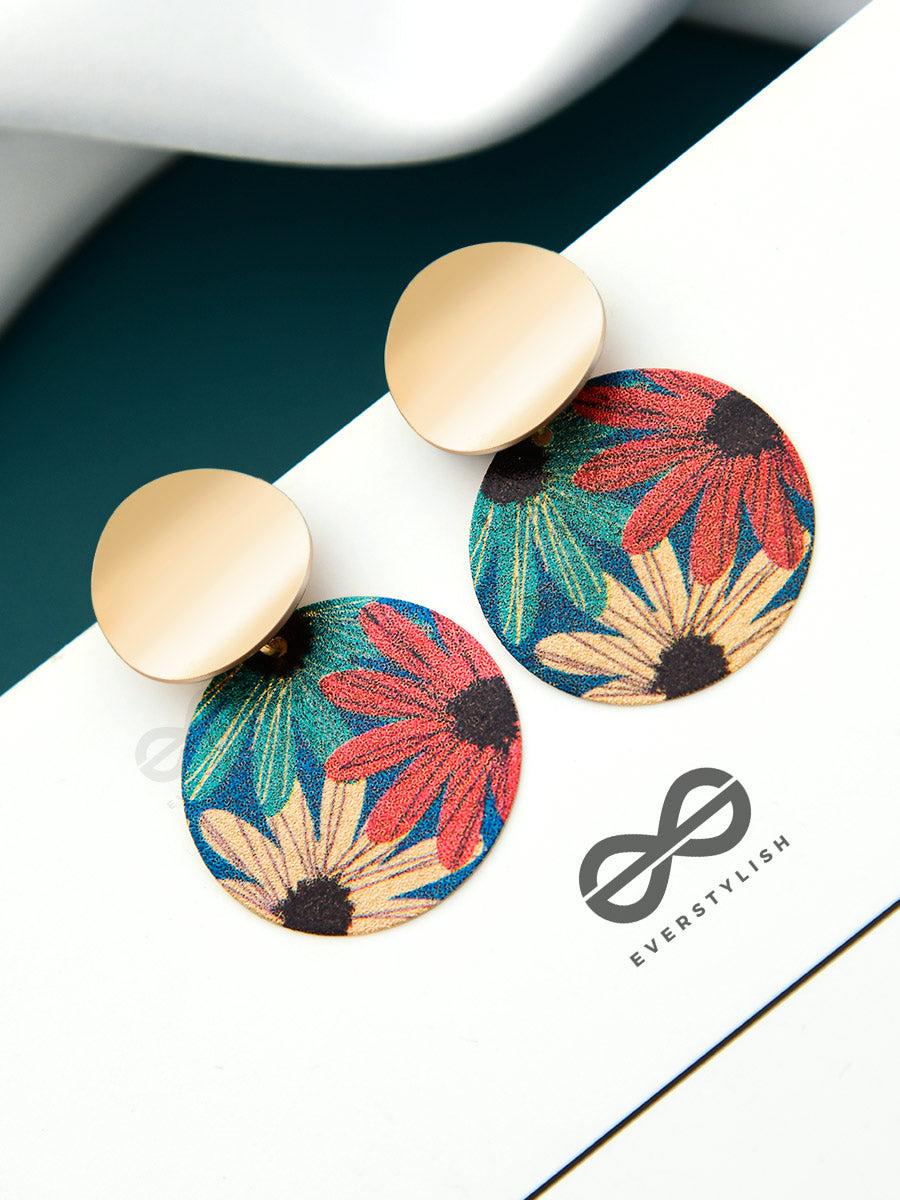 Embracing The Artist Within - Golden Statement Earrings