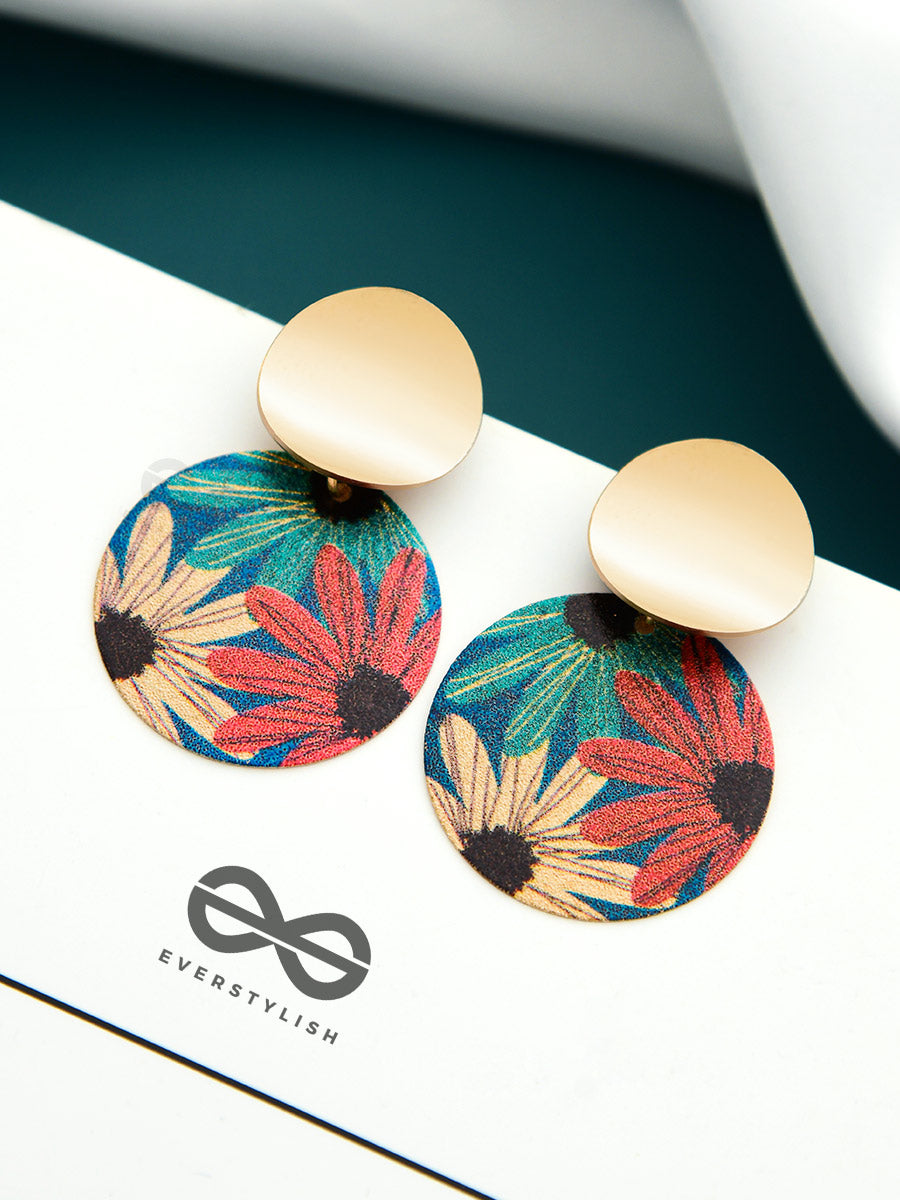 Embracing The Artist Within - Golden Statement Earrings