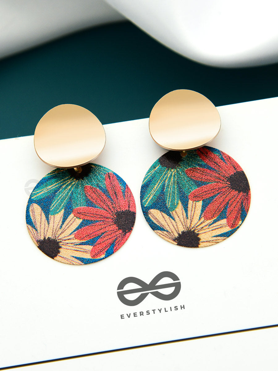 Embracing The Artist Within - Golden Statement Earrings