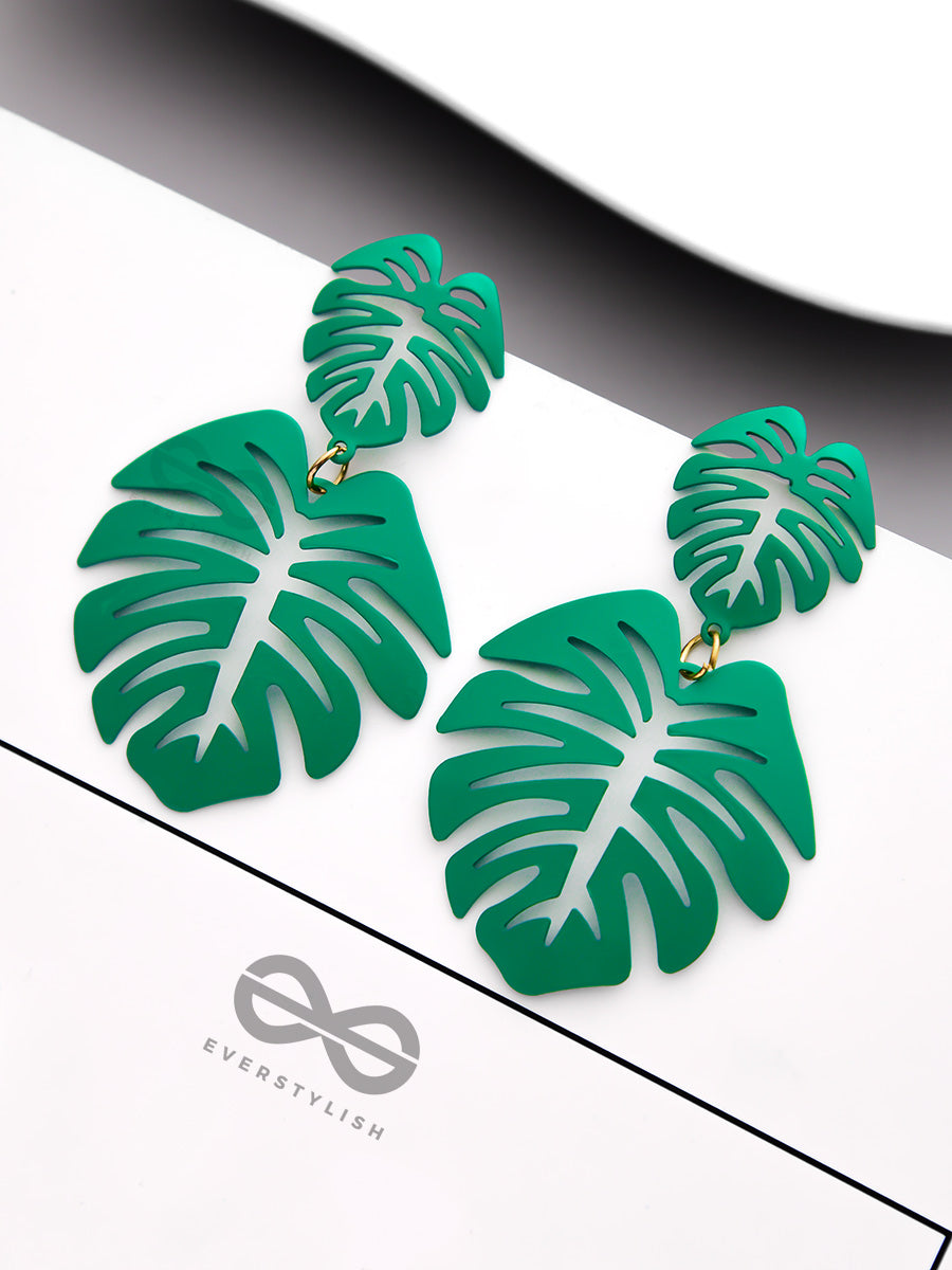 Leaves Of Love - Casual Statement Earrings
