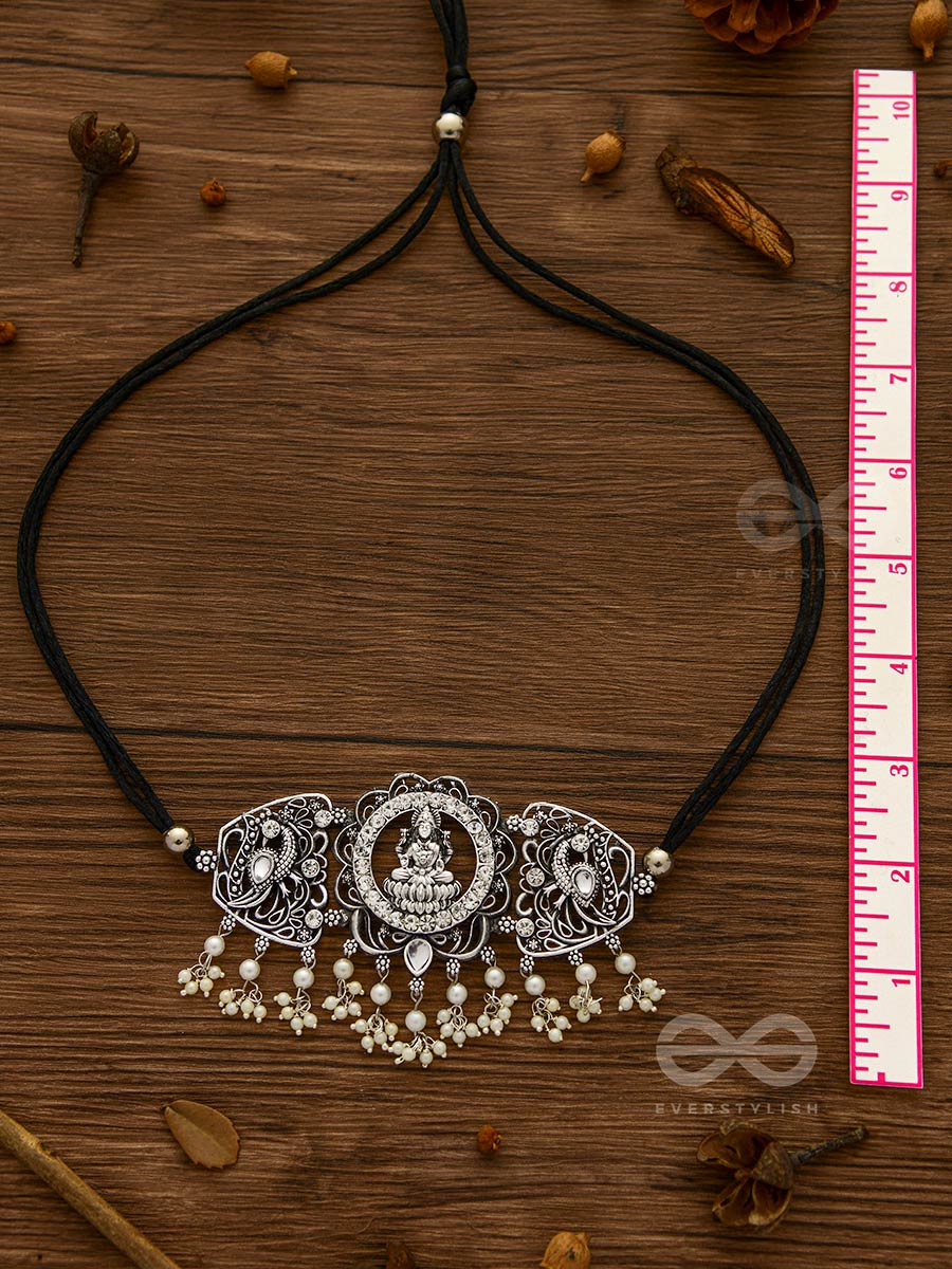 The Opulence Of Devotion- Statement Set Of Earrings And Choker