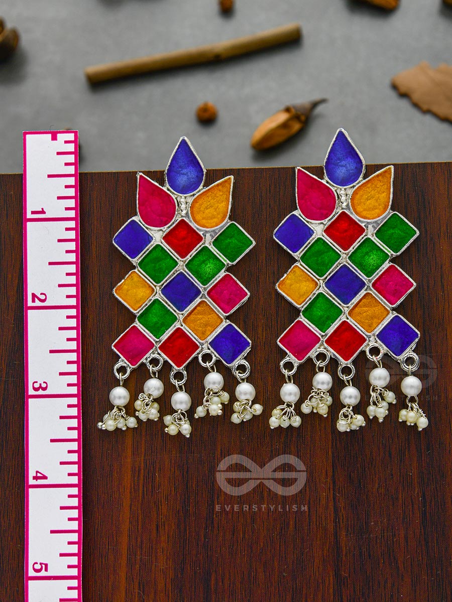 Festivities On My Ears - Statement Colourpop Enamelled Earrings