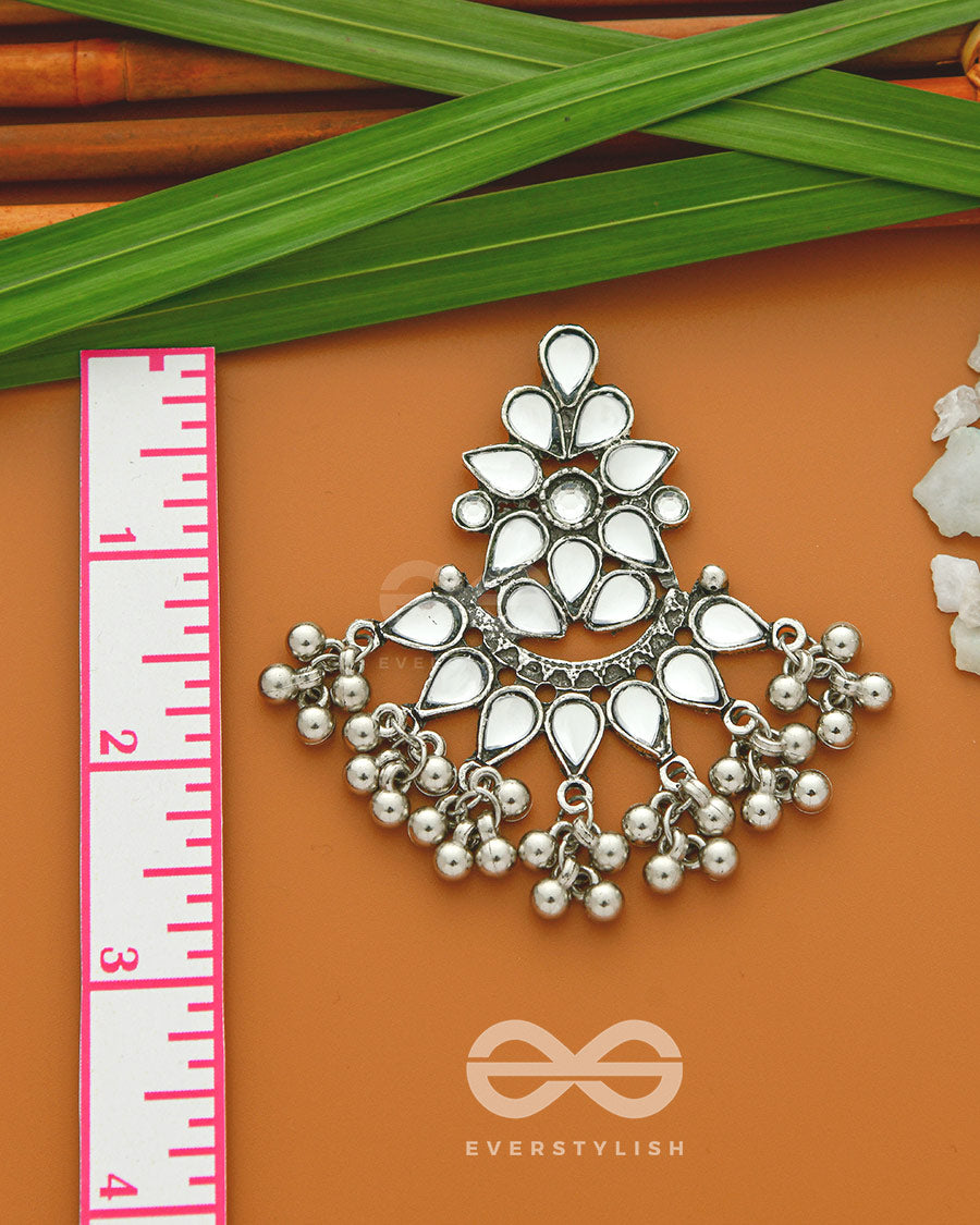 Melange Of Mystery- Oxidised Embellished Earrings