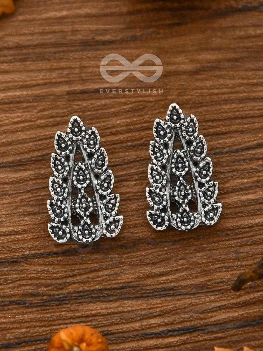 The Little Intricate Leaflets - Tiny Trinket Earrings