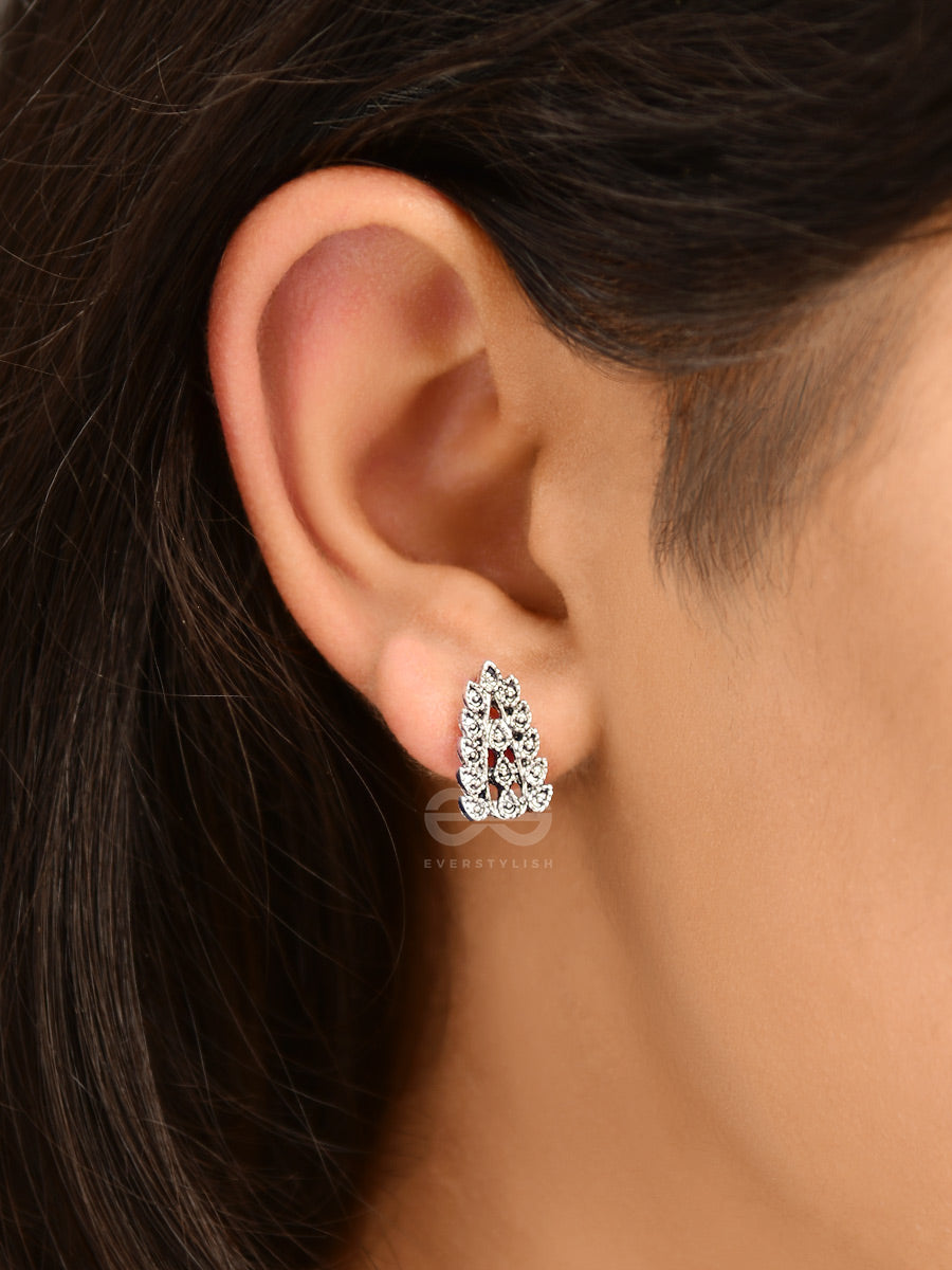 The Little Intricate Leaflets - Tiny Trinket Earrings