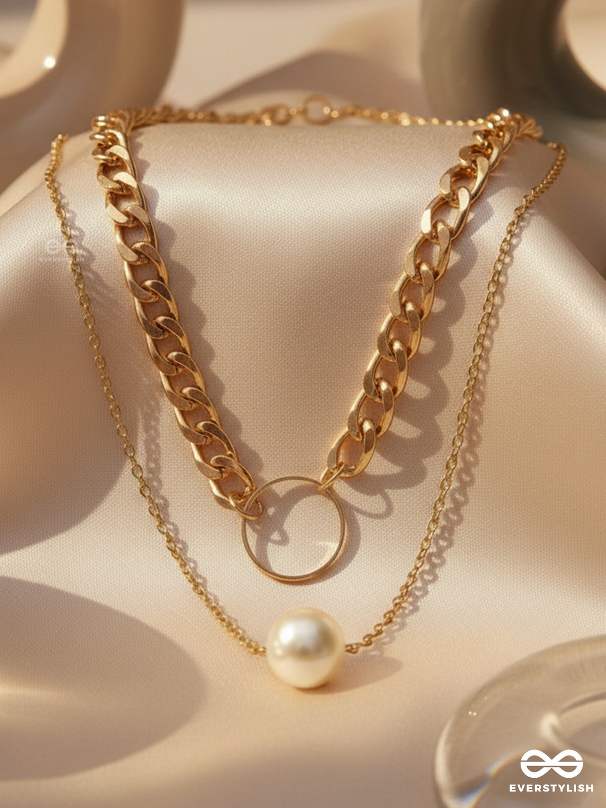 The Epitome Of Elegance- Layered Pearl Neckpiece