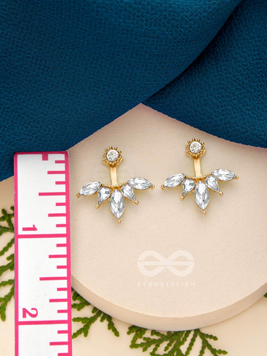 The Golden Phoenix- Golden Crystal Earrings