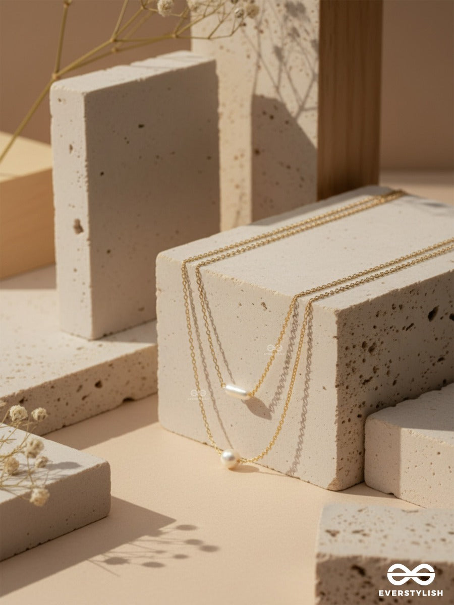 The Classic Romance- Golden Layered Necklace With Anti-Tarnish Coating