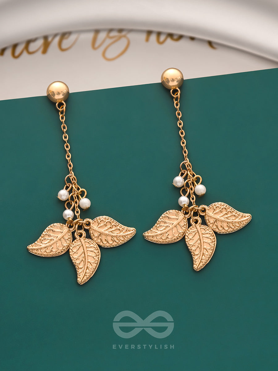 The Flaming Bush- Classy Golden Earrings
