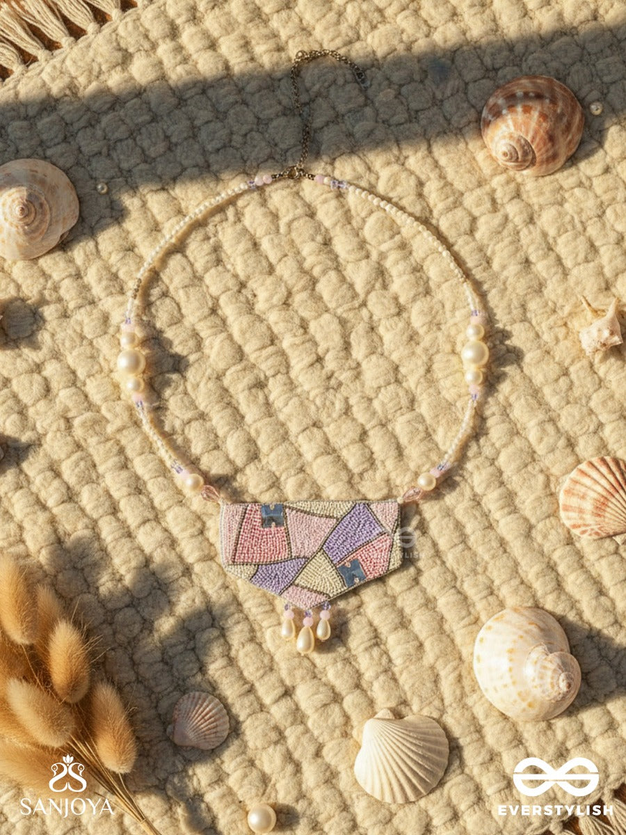 Niryatr- The Beautiful Meadow- Pearls, Sequins And Beads Embroidered Neckpiece