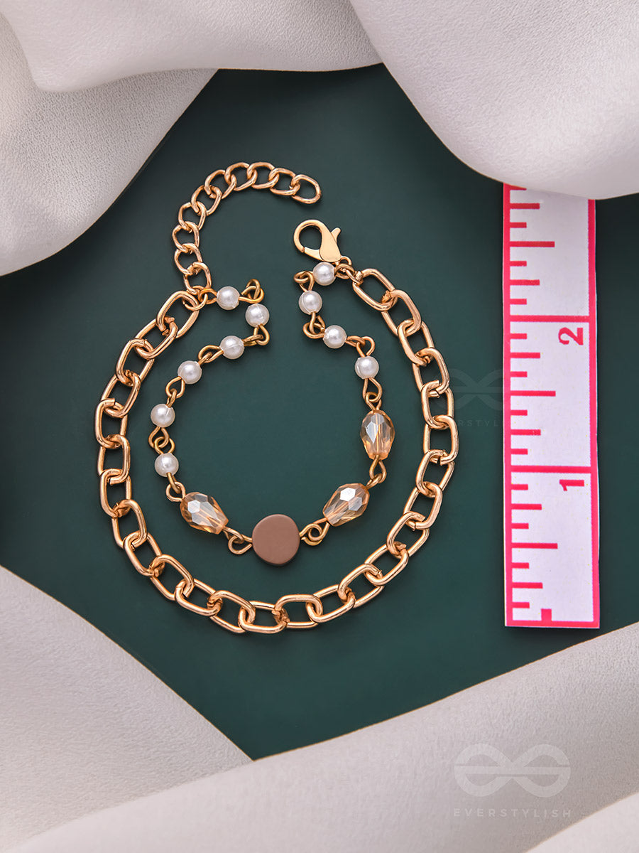 Star Sprinkled- Golden Layered Bracelet