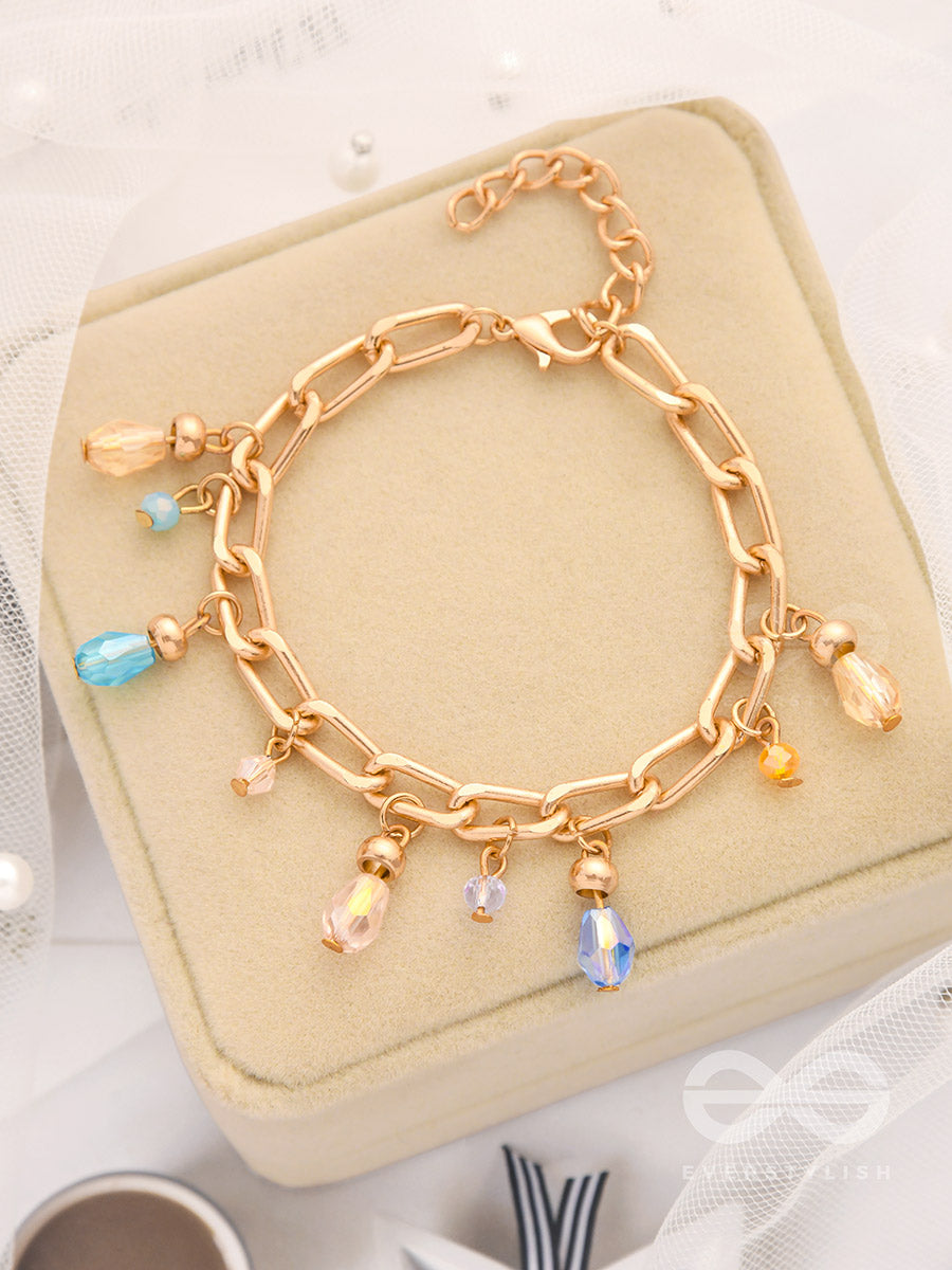 Catch The Sun- Golden Glass Beads Bracelet