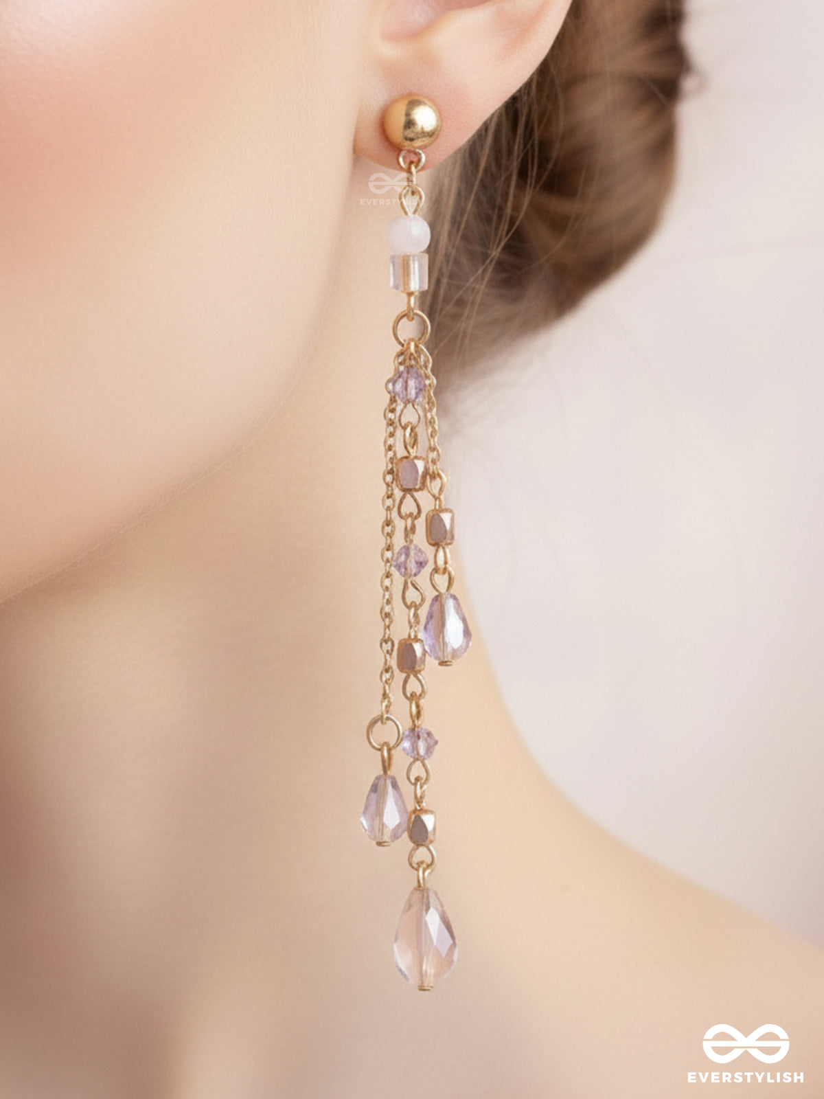 Rains Of Castamere- Golden Glass Beads Earrings