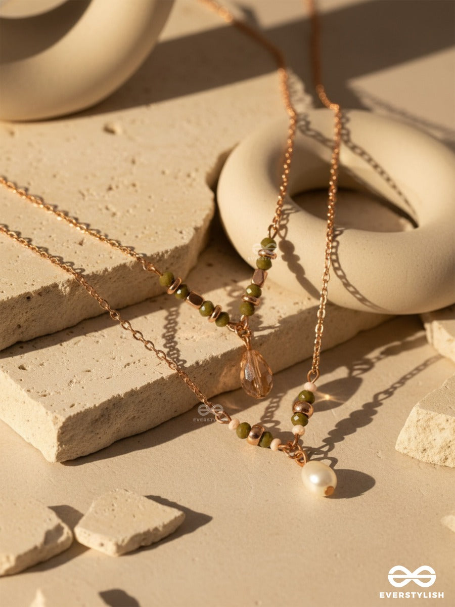 The Blazing Sleet- Golden Layered Necklace With Anti-Tarnish Coating