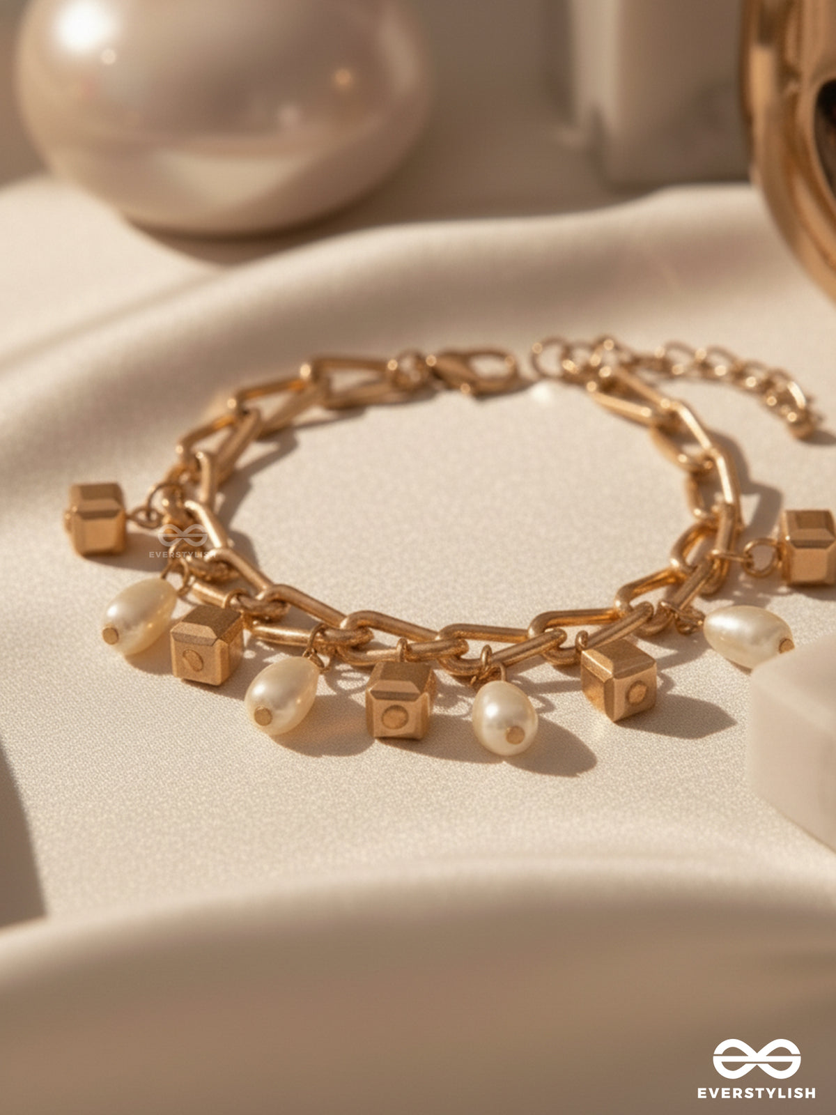 The Box Of Rain- Golden Pearl Bracelet