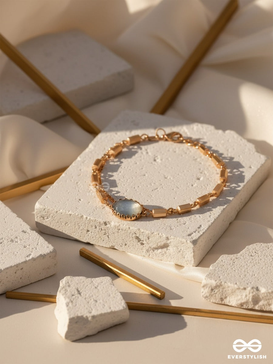 The Grey Sky- Golden Embellished Bracelet