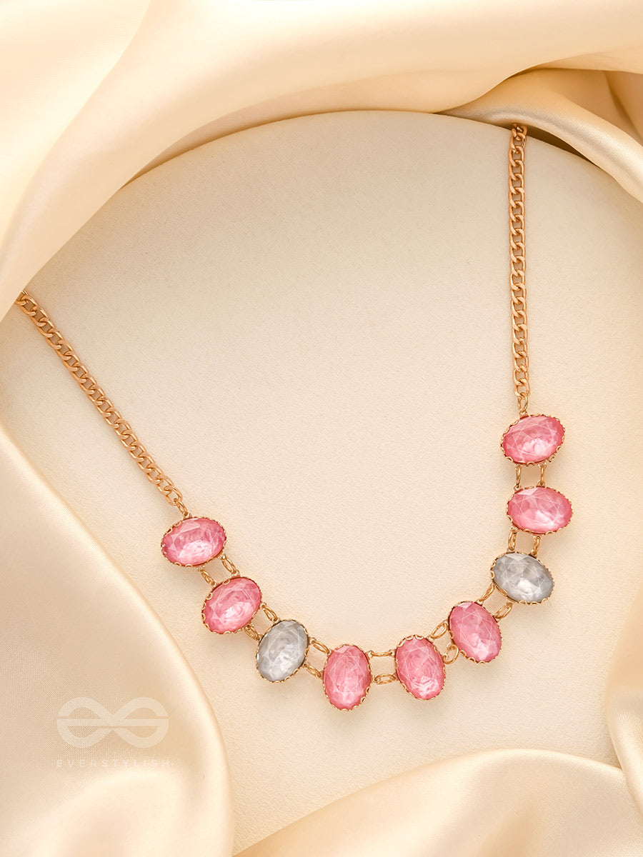 Garland Of Wild Roses- Golden Embellished Necklace With Anti-Tarnish Coating