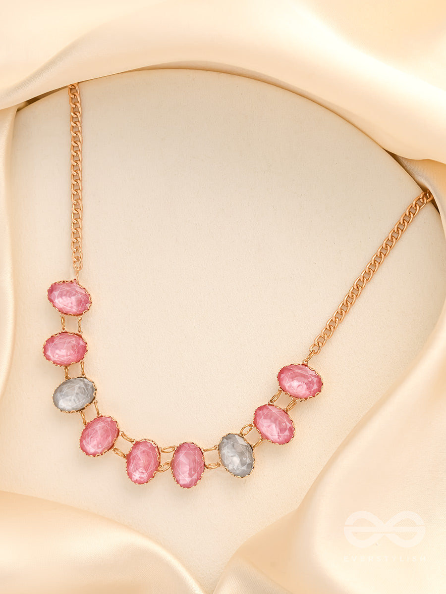 Garland Of Wild Roses- Golden Embellished Necklace With Anti-Tarnish Coating
