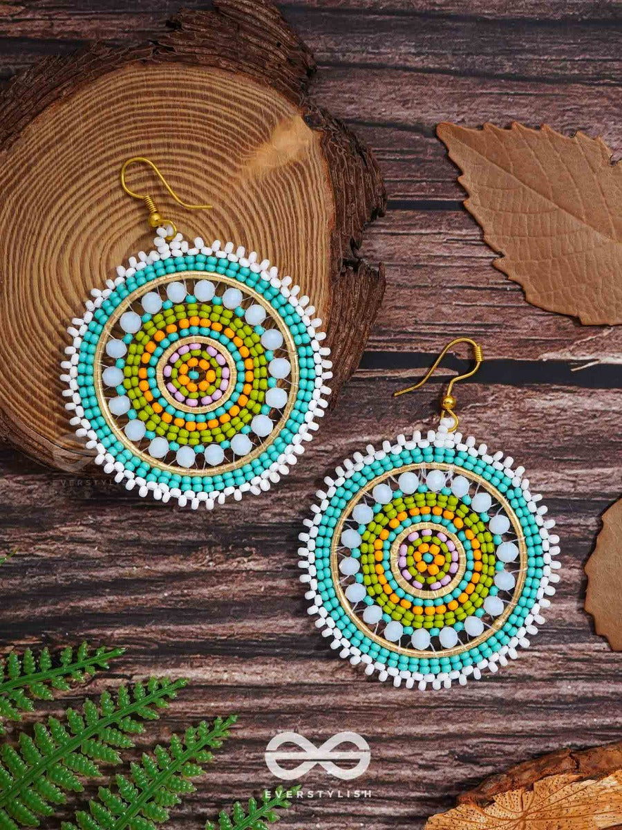 The Wheel Of Fortune- Elegant Beaded Earrings