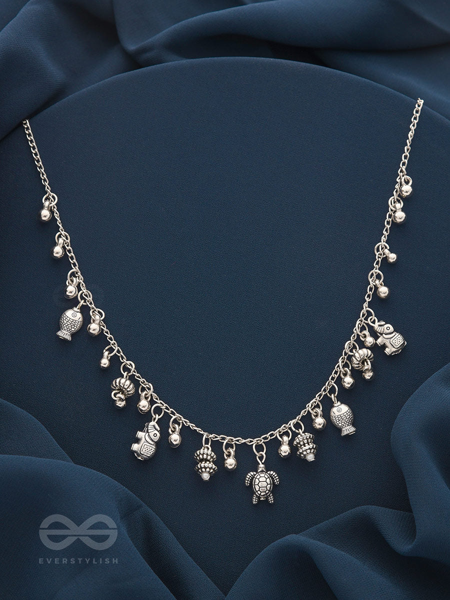 The Bell Spring- Classic Oxidised Necklace