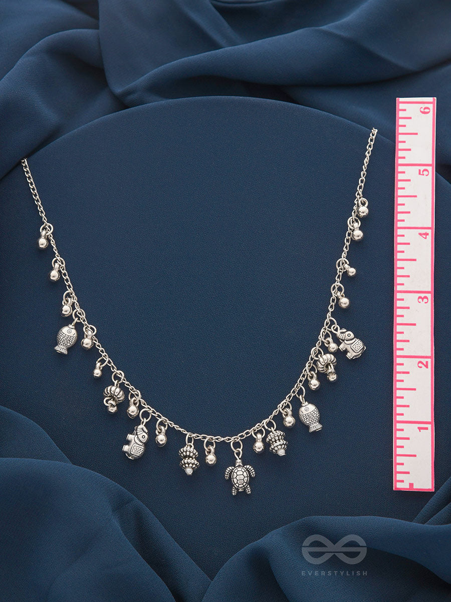 The Bell Spring- Classic Oxidised Necklace