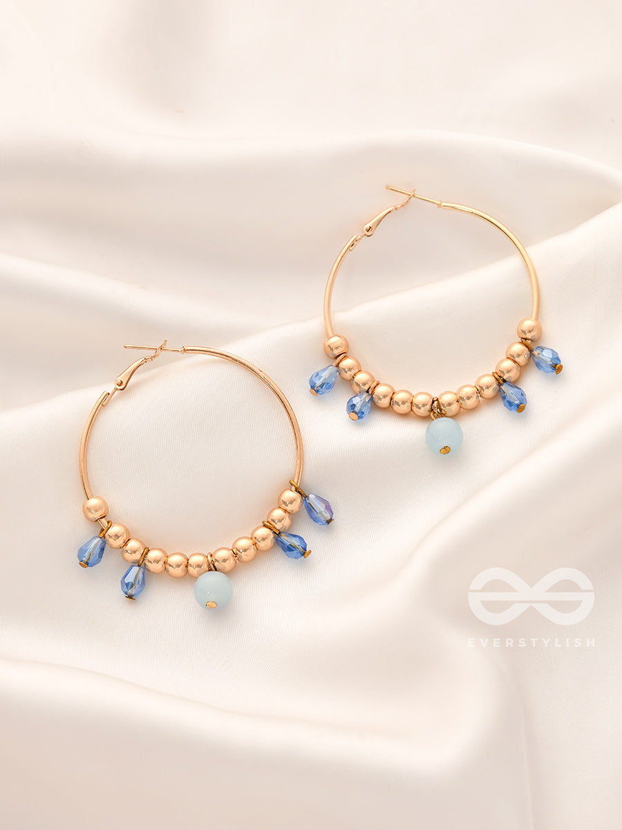 The Sun Shower- Golden Embellished Earrings