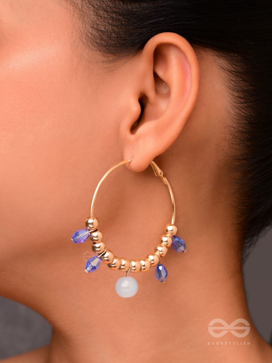 The Sun Shower- Golden Embellished Earrings