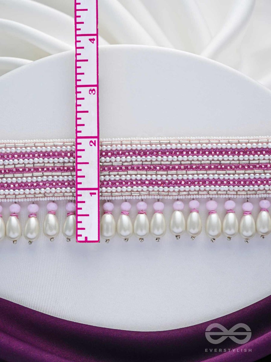 Aneeka- The Colorful Lanes- Pearl And Glass Beads Embroidered Choker Necklace