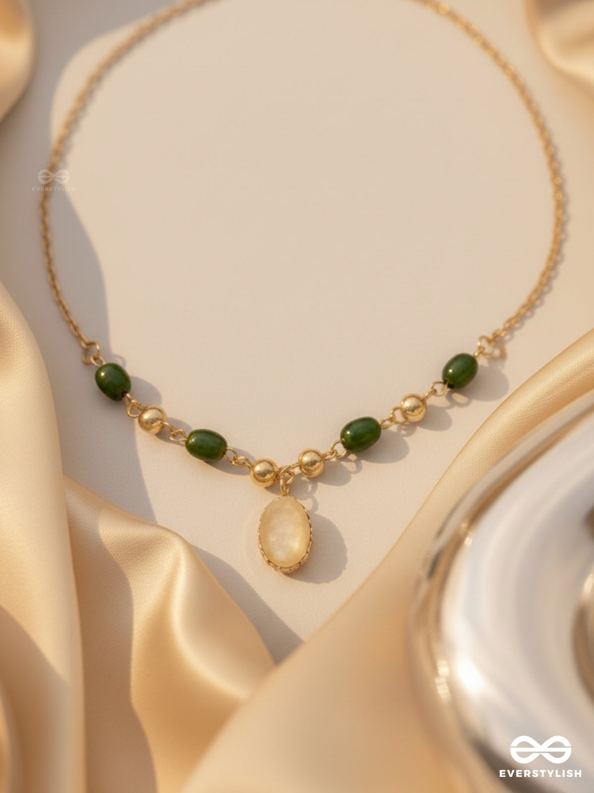 The Sun Belt- Golden Embellished Necklace With Anti-Tarnish Coating