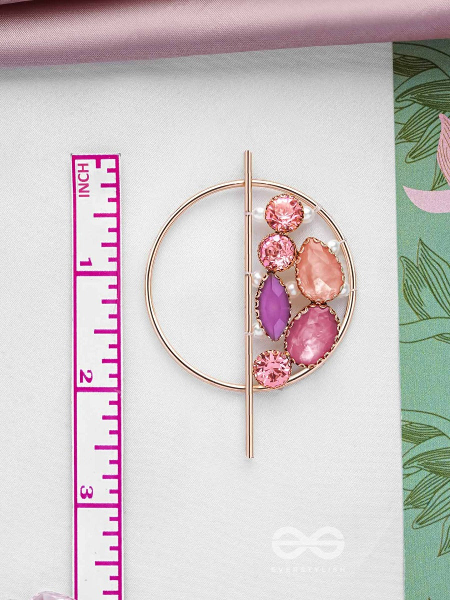 The Half Moon- Golden Embellished Earrings