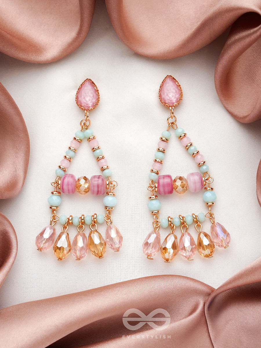 The Temple Of Heaven- Golden Embellished Earrings