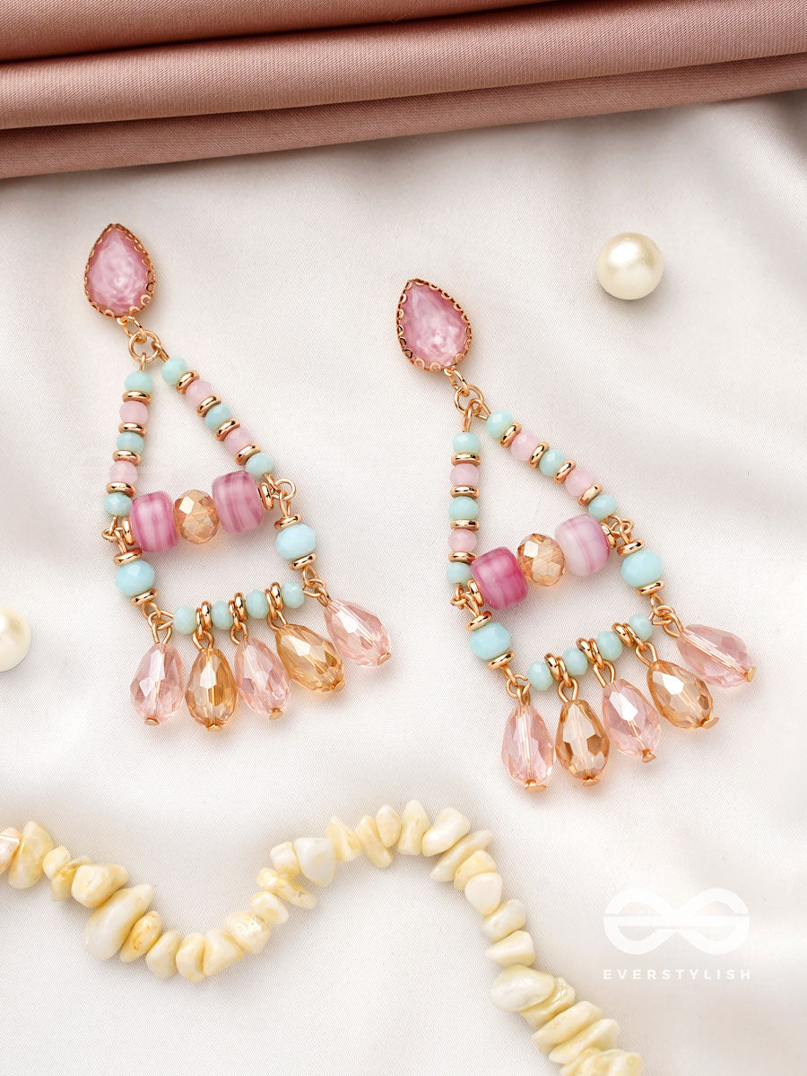 The Temple Of Heaven- Golden Embellished Earrings