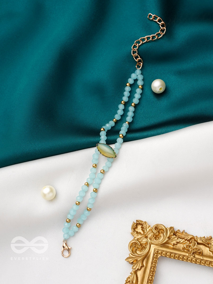 The Sapphire Grove- Golden Embellished Bracelet