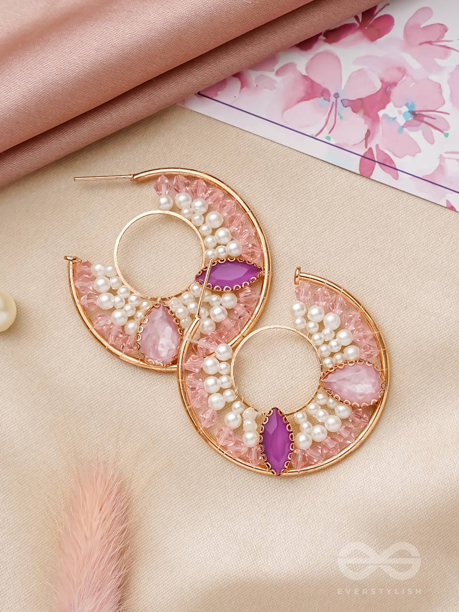 The Eyes Of Heaven- Golden Embellished Earrings