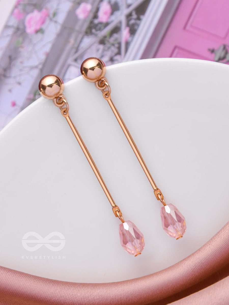 The Dazzling Drops- Golden Embellished Earrings