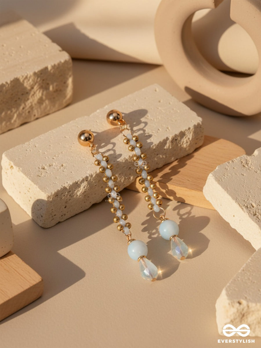 Love-In-A-Mist- Golden Embellished Earrings