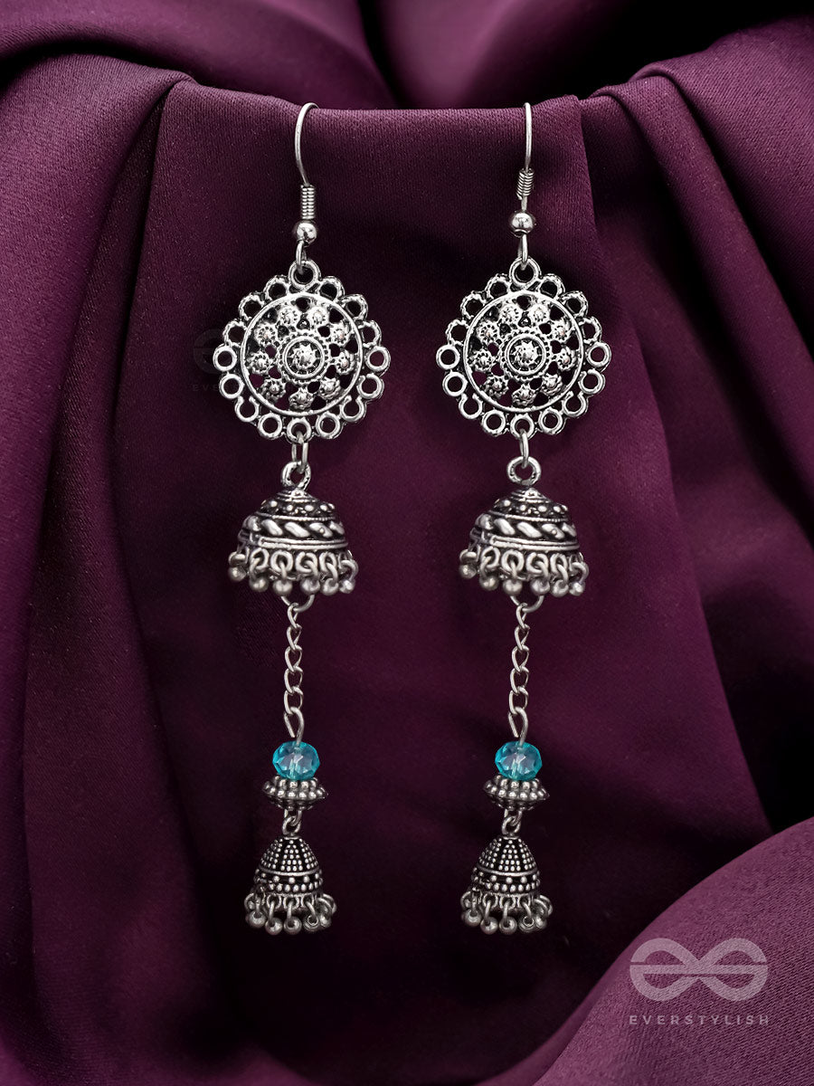 Ring A Bell- Oxidised Jhumka Earrings
