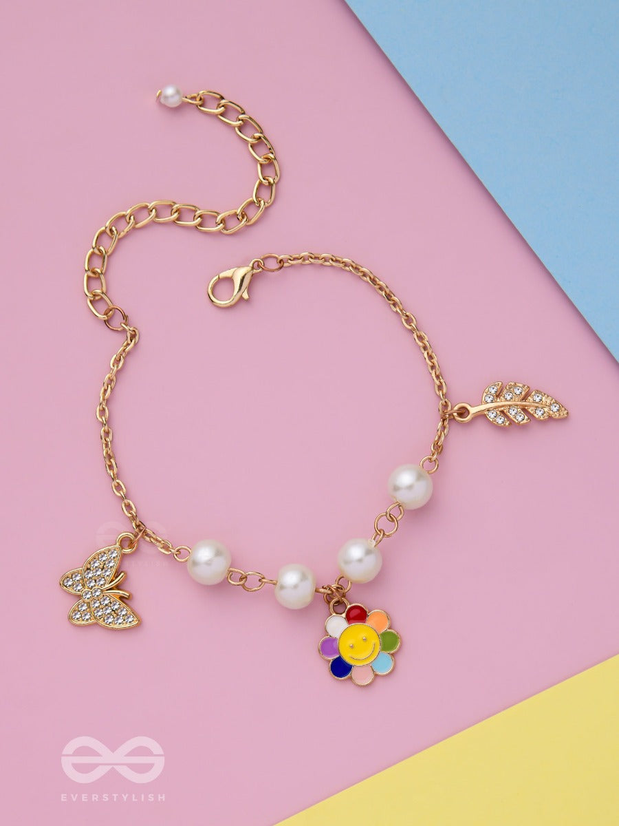 The Sunny Spring- Golden Enamelled Bracelet