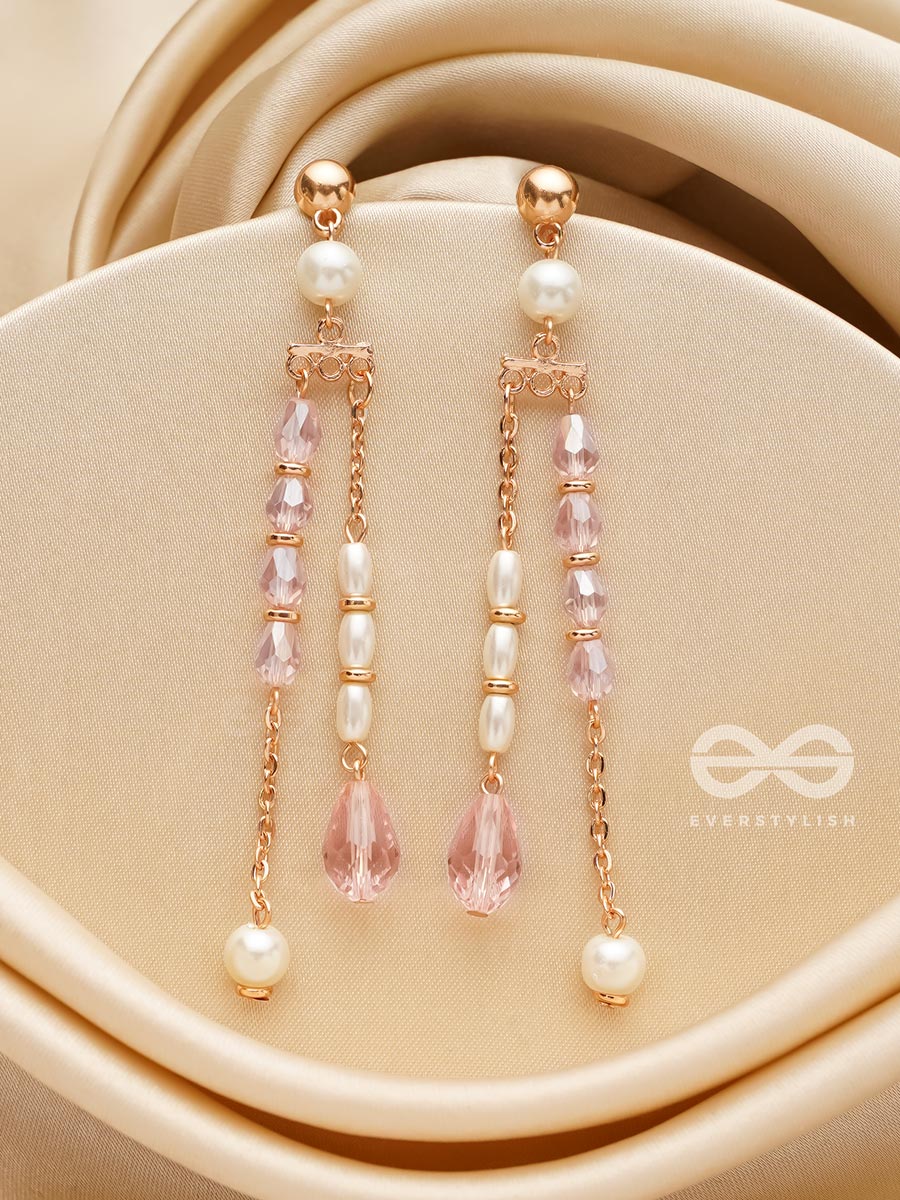 The Lush Grapevine- Golden Pearl Earrings