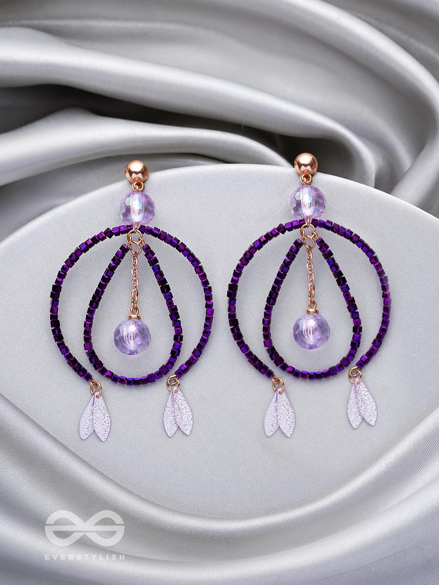 The Disco Diva- Golden Embellished Earrings