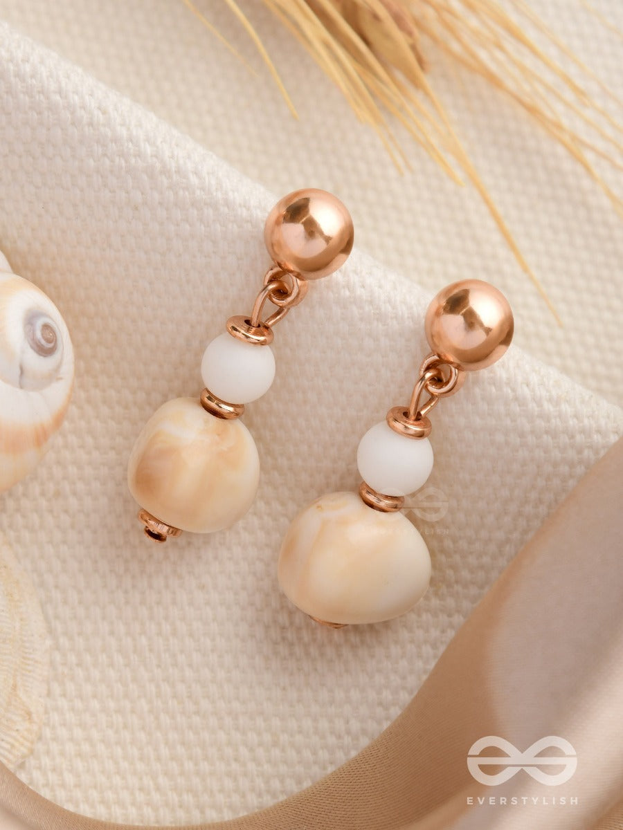 Dancing On The Beach - Cute Drop Sandstone Earrings