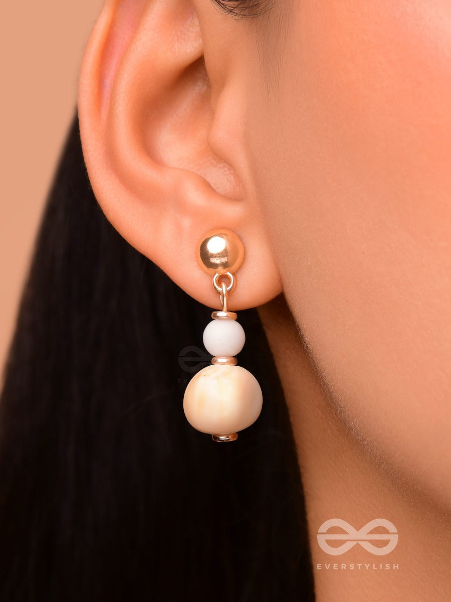 Dancing On The Beach - Cute Drop Sandstone Earrings