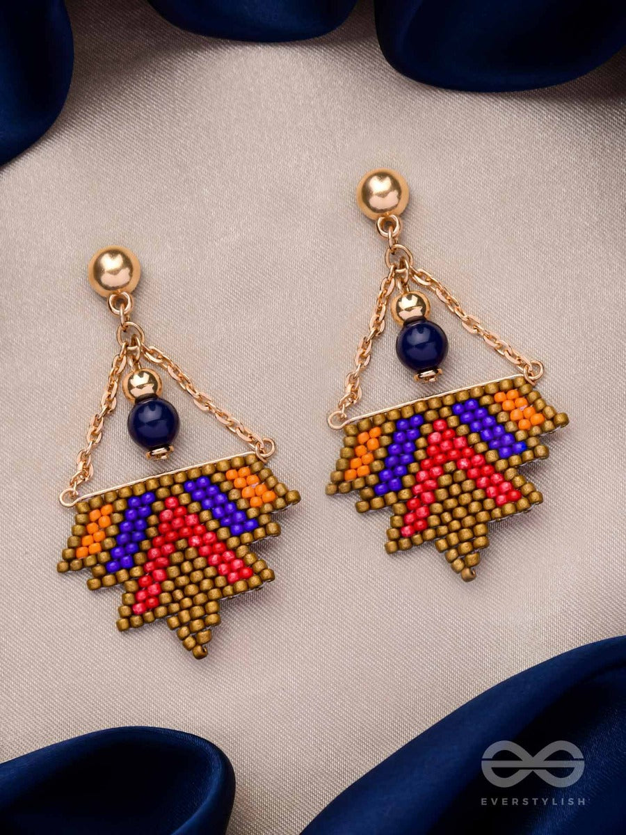 Funky Fusion Flings - Beaded Bohemian Earrings
