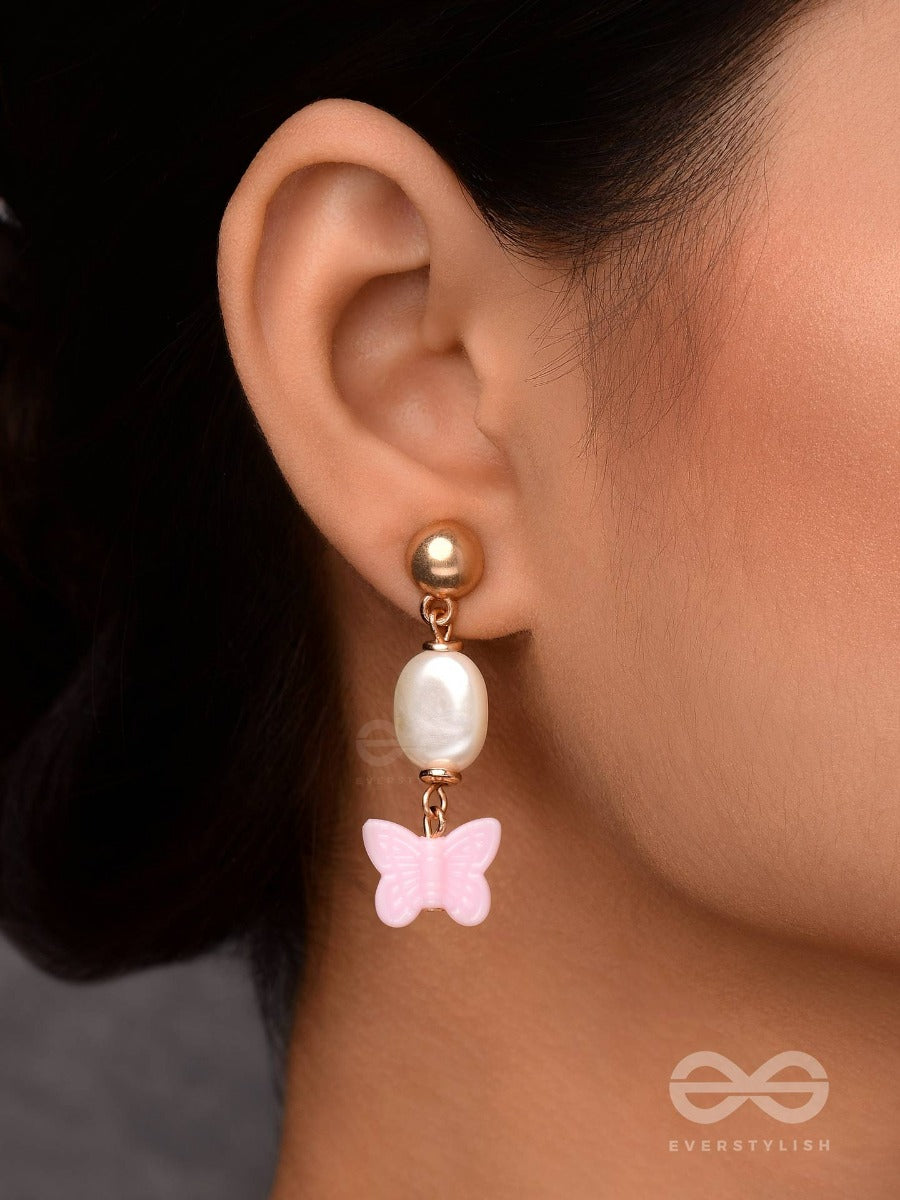 Fluttering Flower Fairy - Cute Dangler Earrings