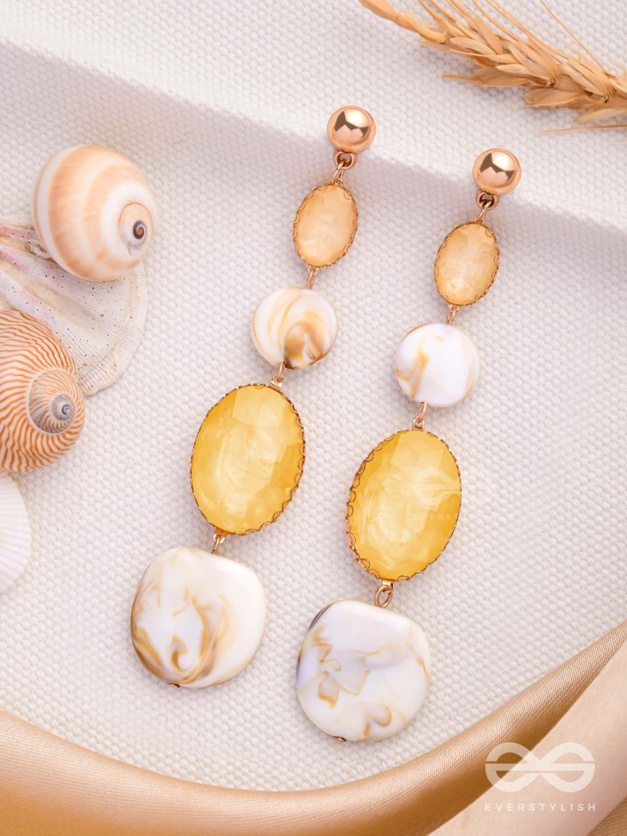 Shell N Core - Classic Drop Sandstone Earrings