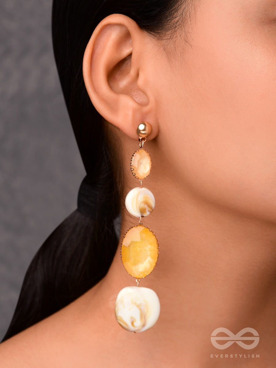 Shell N Core - Classic Drop Sandstone Earrings